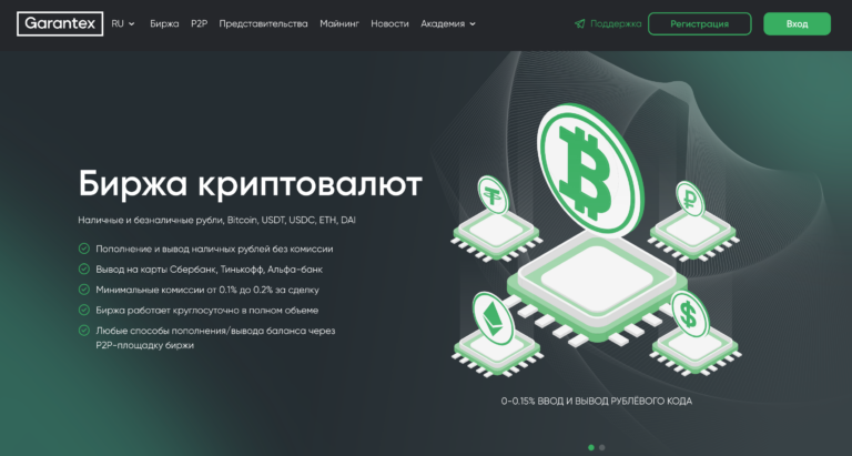 Лучшая криптобиржа для россиян 2024 – Garantex